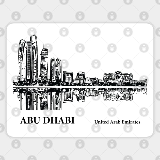 Abu Dhabi United Arab Emirates Magnet by Lakeric